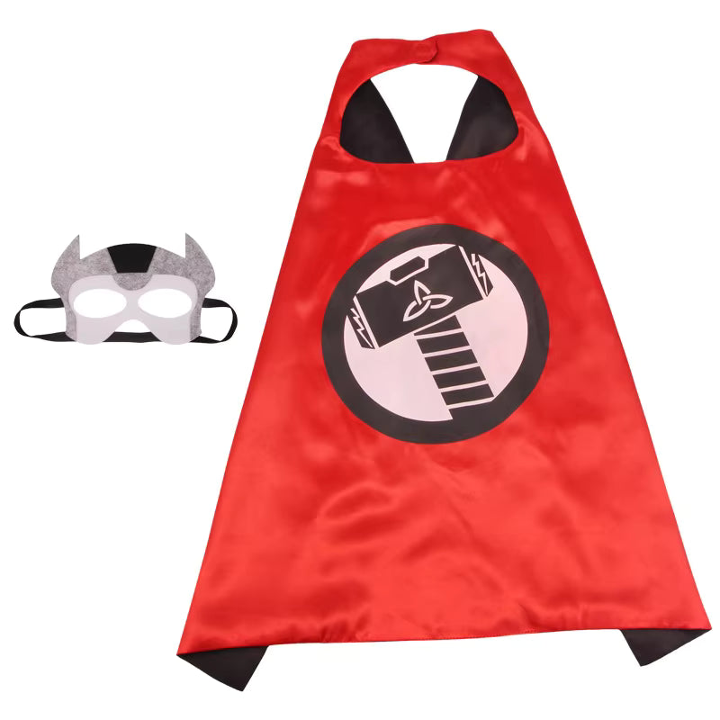 Superhjälte-kappa och mask-set för barn – Anpassad cosplaykostym Superhjälte-kappa och mask-set för barn – Anpassad cosplaykostym